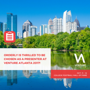 Orderly has been selected as a presenter for Venture Atlanta 2017.